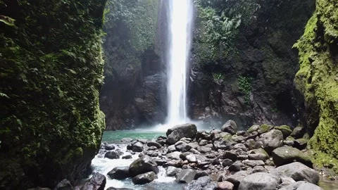 The waterfall is an individual sight, it is impossible to take your eyes off Stock Footage 195375829