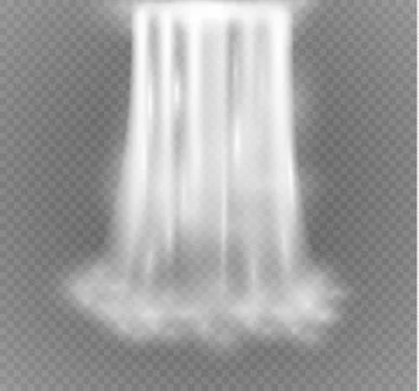 Waterfall, isolated on transparent background.vector illustration. A stream of Stock Illustration