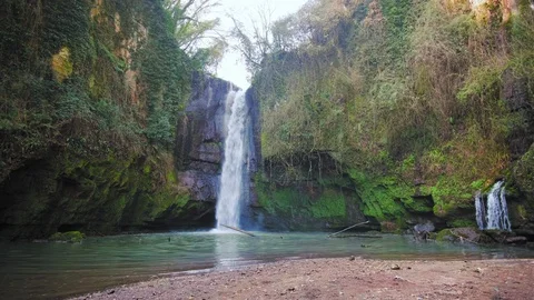 Waterfall Italy Stock Footage 129505829