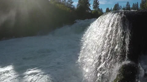 Waterfall Jib Shot Video stock 65165469