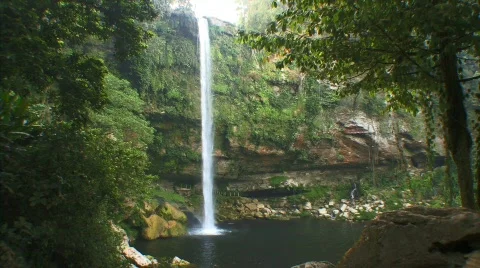 Waterfall jungle Stock Footage 725653