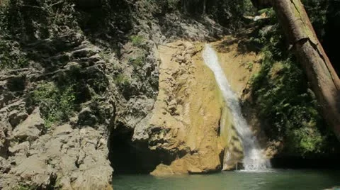 Waterfall in jungle Stock Footage 12367039