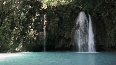 Waterfall in the jungle Stock Footage 49024594