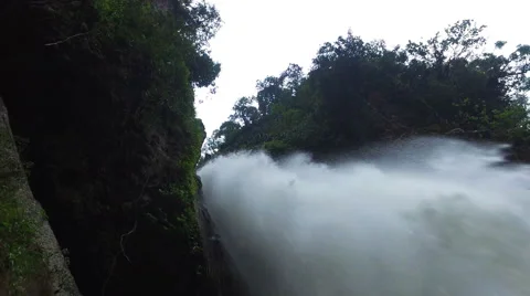 Waterfall in the Jungle Stock Footage 61738680