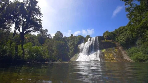 Waterfall in a jungle Stock Footage 98678799