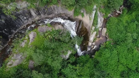 Waterfall in a jungle Stock Footage 132222784