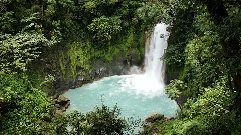 Waterfall in the jungle HD 8 Stock Footage 150516387