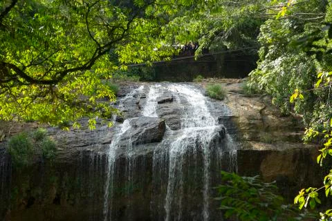 Waterfall in the jungle Stock Photos