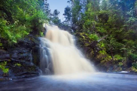 Waterfall in the jungle Stock Photos