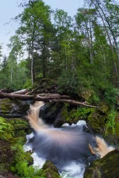 Waterfall in the jungle Stock Photos