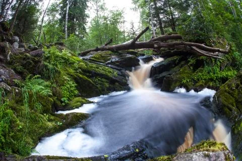 Waterfall in the jungle Stock Photos