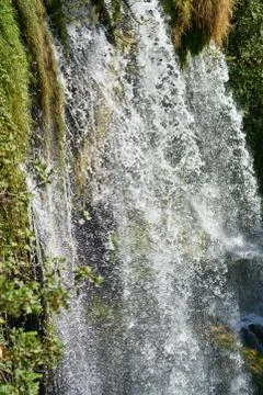 A waterfall in the jungle Stock Photos