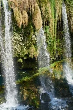 A waterfall in the jungle Stock Photos