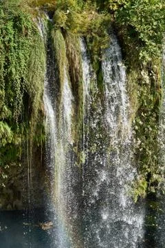 A waterfall in the jungle Stock Photos