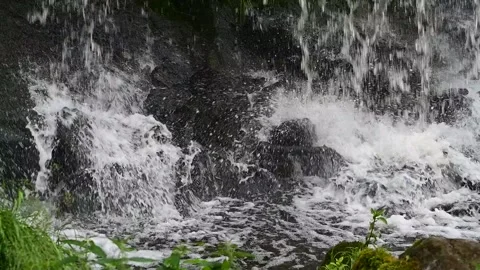 Waterfall on the Keila River Stock Footage 234607935