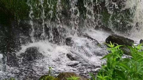 A waterfall on the Keila River Stock Footage 234608146