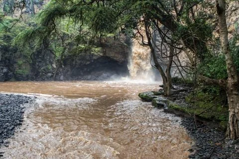 Waterfall, Kenya Stock Photos