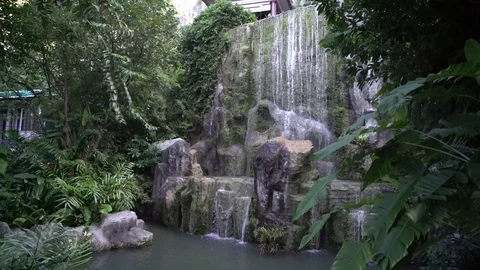 Waterfall in krabi, thailand Stock Footage 87464795
