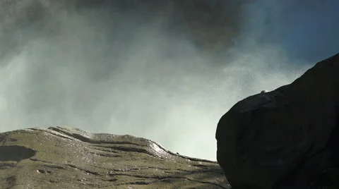 Waterfall krimml spray slowmo 06 Stock Footage 57300615