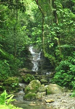 Waterfall la Cebolla Foto stock