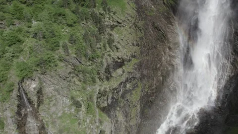 Waterfall of the  Lac d'Oo Stock Footage 305152146