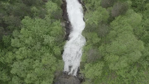Waterfall of the  Lac d'Oo Stock Footage 305152843