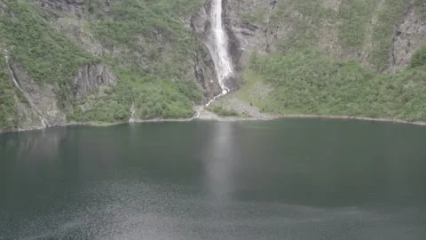 Waterfall of the  Lac d'Oo Stock Footage 305153051