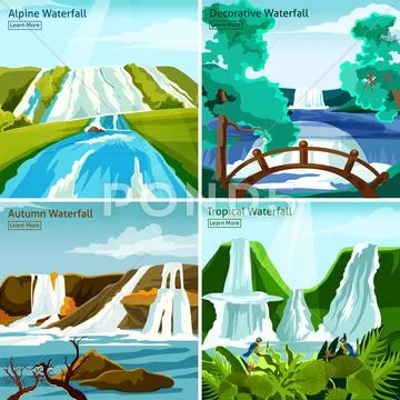 Waterfall Landscapes 2X2 Design Concept