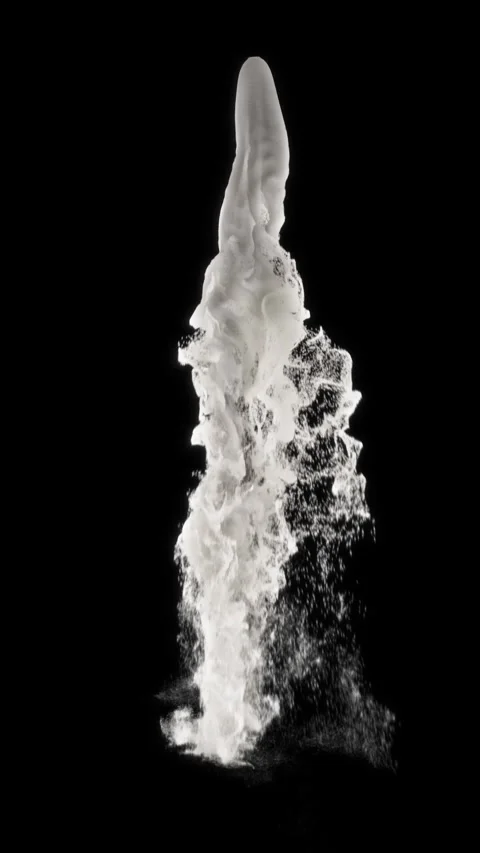 Waterfall large front view Stock Footage 335346932