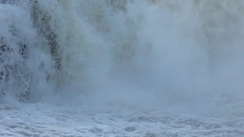 Waterfall in the late afternoon Stock Footage 247927151