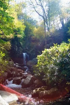 Waterfall Lens Flare Stock Photos