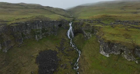 Waterfall in Littonedale Stock Footage 276192687