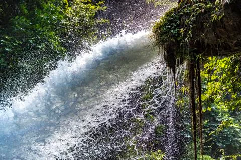 The waterfall of Lobo Stock Photos