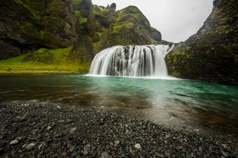 Waterfall Long Exposure Stock Photos