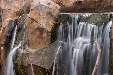 Waterfall Long Exposure 写真素材