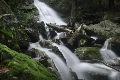 Waterfall long exposure Stock Photos