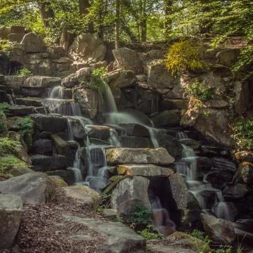 Waterfall Long Exposure Stock Photos