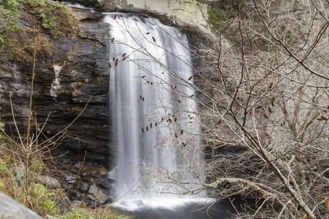 Waterfall long exposure. Stock Photos