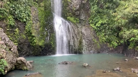 Waterfall looking up from bottom to top 動画素材 168586102