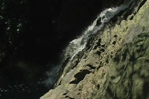 WaterFall Looking Down Stock Footage 6820050
