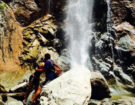 Waterfall With love Foto stock