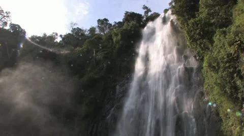 Waterfall low angle Stock Footage 11139840