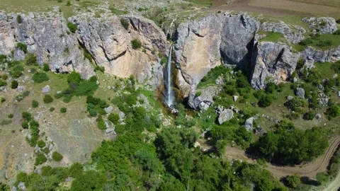 Waterfall from Macro Perspective 動画素材 247957961