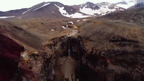 Waterfall in the magic mountains Stock Footage 144845796