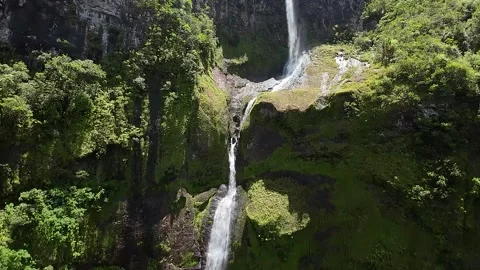 Waterfall in mauritius Stock Footage 293201644