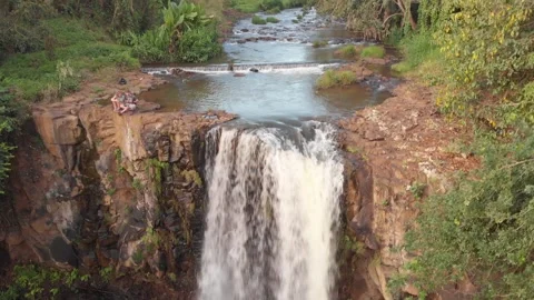 Waterfall Mauritius Stock Footage 300165228