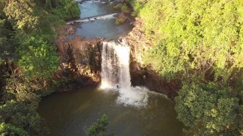 Waterfall Mauritius Stock Footage 300179787