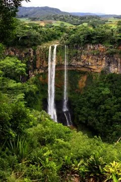 Waterfall in Mauritius Stock Photos