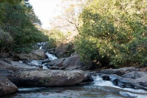 Waterfall Meia Lua-Half Moon Stock Photos