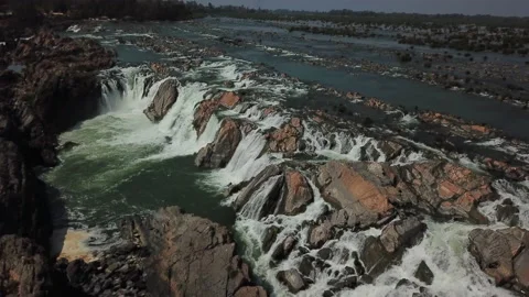 Waterfall of the mekong  스톡 동영상 148086823